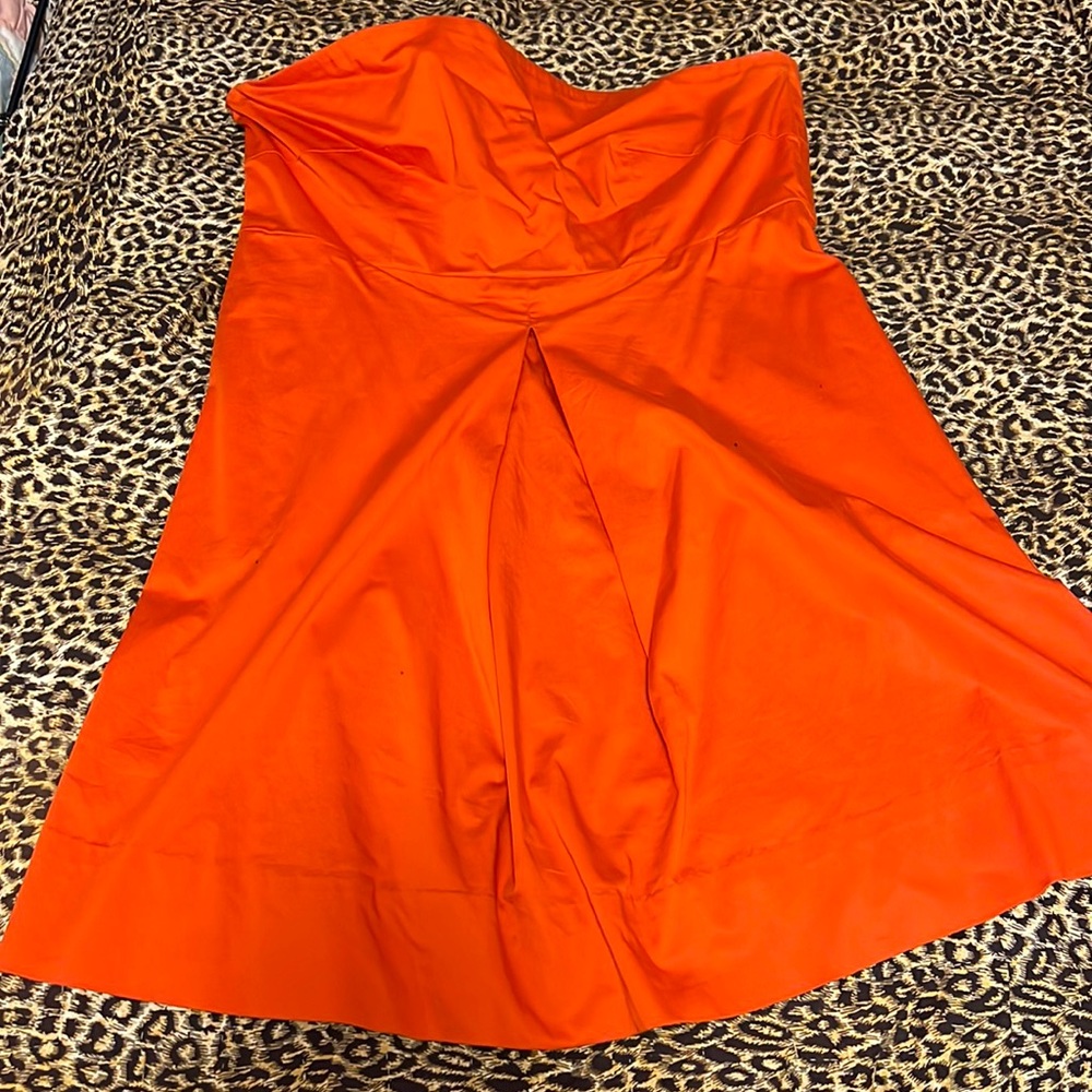 Orange contain dress